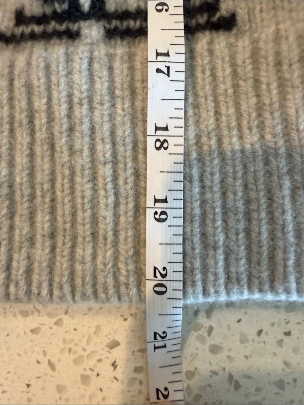 Sandro Paris Fabulous Graphic Wool Cashmere Crewneck Sweater Gray Womens XS S - Picture 3 of 6